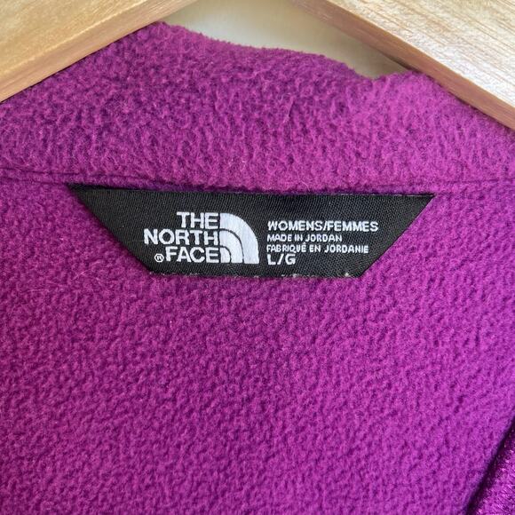 Women's The North Face 92 Rage Retro Fleece Full Zip Jacket Purple Large $120 - Picture 8 of 16